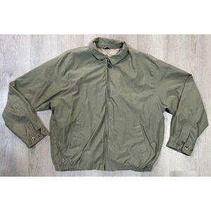 Vintage Trader Bay Windbreaker Jacket Men XL Sage Green Full Zip Pocket Casual